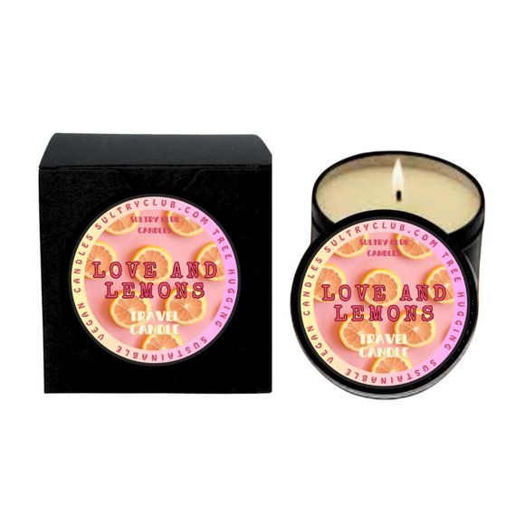 LOVE AND LEMONS 8 Oz Candle - Picture 1 of 4